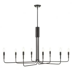 Bella 8-Light Black Chandelier by Light Society