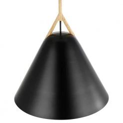 Kalix 14 in. 1-Light Black Pendant with Metal Shade by Light Society -Hot Sale Light Society Store black light society chandeliers ls c402 bk 1f 1000