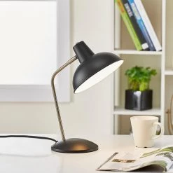 Retro 14.8 in. Hylight Black Desk Lamp by Light Society -Hot Sale Light Society Store black light society desk lamps ls t261 bk 31 1000