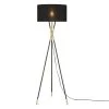 Enna 60.62 in. Black Tripod Floor Lamp with Fabric Shade by Light Society -Hot Sale Light Society Store black light society floor lamps ls f444 blk 64 1000