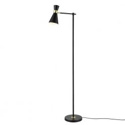 Jino 68 in. Black Floor Lamp with Metal Shade by Light Society