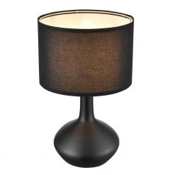 Kurvena 21.6 in. Black Table Lamp with Fabric Shade by Light Society -Hot Sale Light Society Store black light society table lamps ls t434 bk 1f 1000