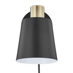 Alexi Plug-In Wall Sconce in Black by Light Society -Hot Sale Light Society Store black light society wall sconces ls w280 bk 1f 1000