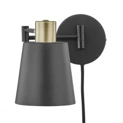 Alexi Plug-In Wall Sconce in Black by Light Society -Hot Sale Light Society Store black light society wall sconces ls w280 bk 44 1000
