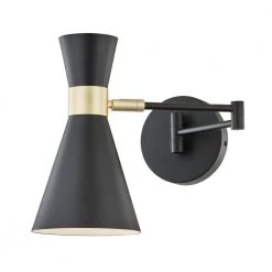Beaker Black Wall Sconce by Light Society