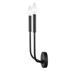Philippe 2-Light Black Wall Sconce by Light Society -Hot Sale Light Society Store black light society wall sconces ls w514 bk 44 1000