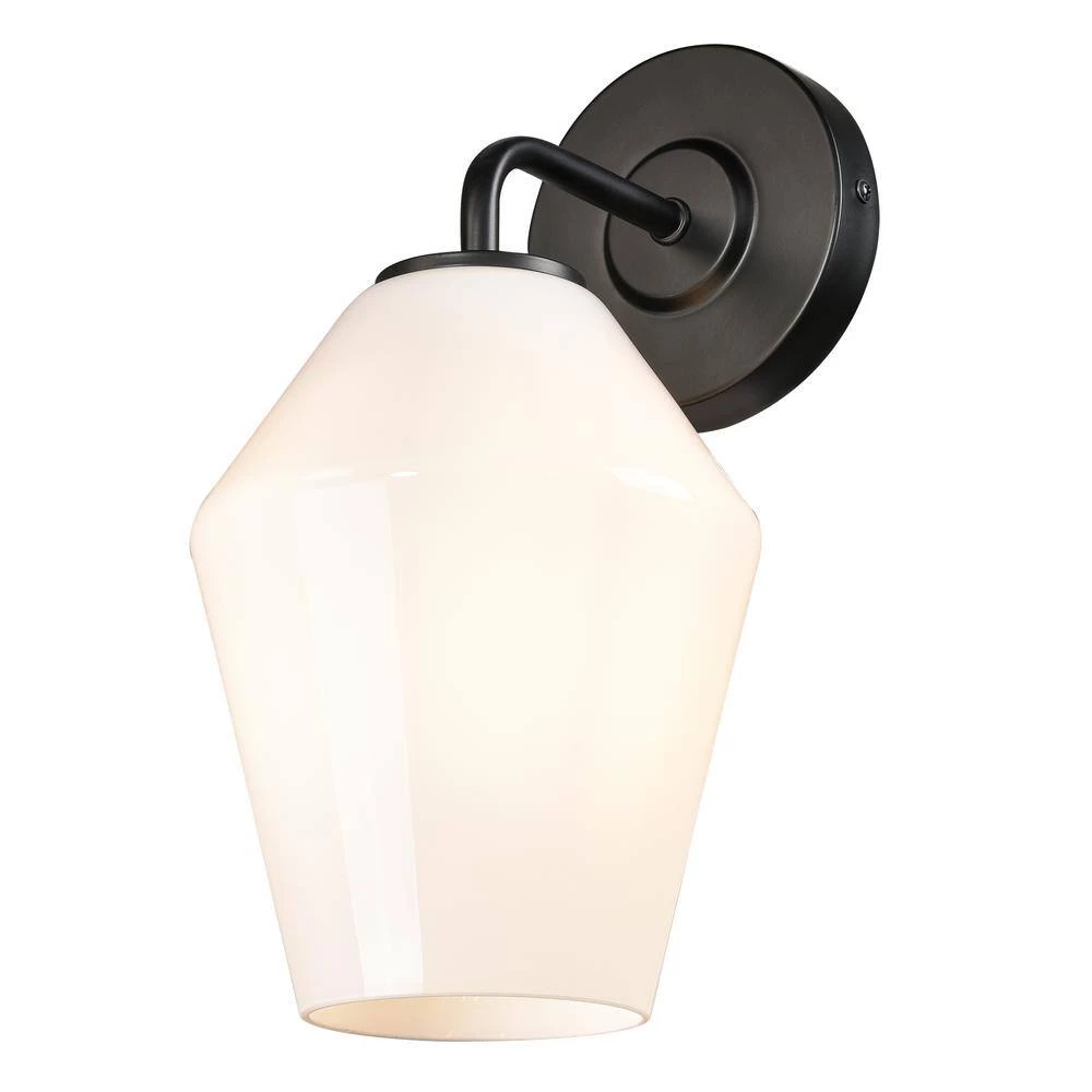 Clare 4.7 in. Black/Opal Wall Sconce by Light Society 7 Clare 4.7 in. Black/Opal Wall Sconce by Light Society - Image 5