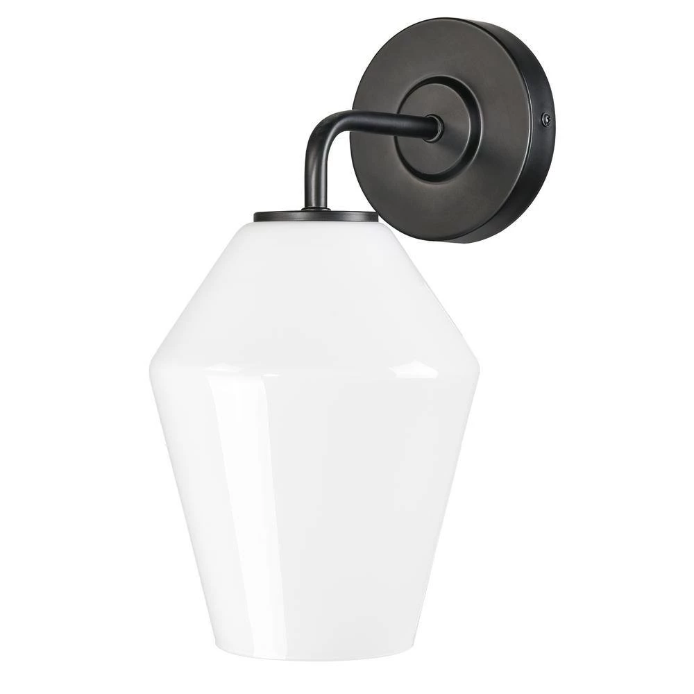 Clare 4.7 in. Black/Opal Wall Sconce by Light Society 4 Clare 4.7 in. Black/Opal Wall Sconce by Light Society - Image 2