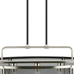 Andes 5-Light Black/Silver Pendant with Metal Shade by Light Society -Hot Sale Light Society Store black silver light society chandeliers ls c372 bk slv 44 1000