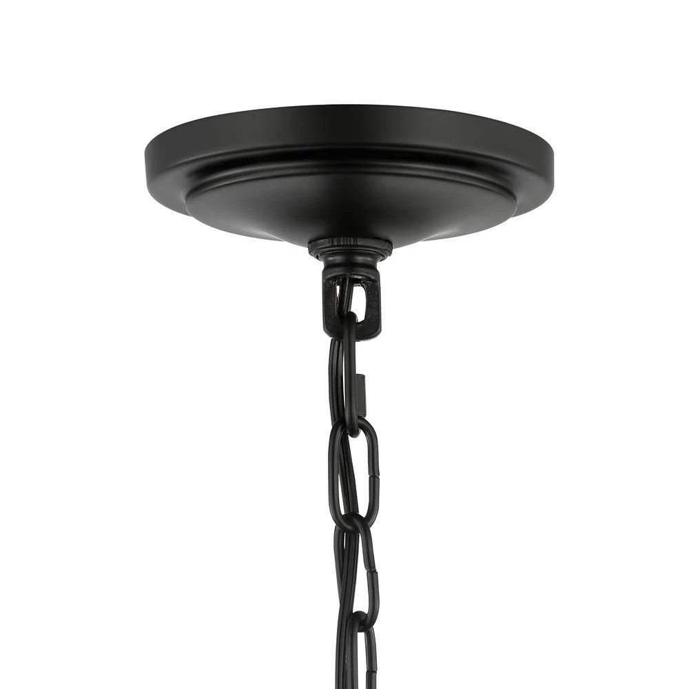 Andes 4-Light Black/Silver Chandelier with Metal Shade by Light Society 7 Andes 4-Light Black/Silver Chandelier with Metal Shade by Light Society - Image 5