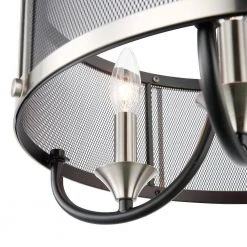 Andes 4-Light Black/Silver Chandelier with Metal Shade by Light Society 16 Andes 4-Light Black/Silver Chandelier with Metal Shade by Light Society -Hot Sale Light Society Store black silver light society chandeliers ls c373 bk slv 76 1000