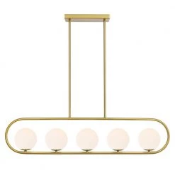 Audra 5-Light Brass Chandelier/Island Light with Frosted Glass Shades by Light Society 12 Audra 5-Light Brass Chandelier/Island Light with Frosted Glass Shades by Light Society -Hot Sale Light Society Store brass light society chandeliers ls c413 brs fr c3 1000
