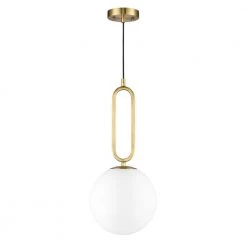 Page 1-Light Brass/White Geometric Pendant Light with Glass Shade by Light Society -Hot Sale Light Society Store brass white light society chandeliers ls c530 op brs 1f 1000