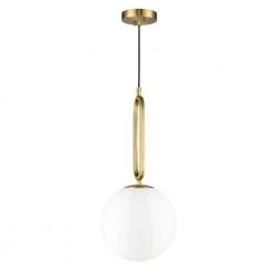 Page 1-Light Brass/White Geometric Pendant Light with Glass Shade by Light Society -Hot Sale Light Society Store brass white light society chandeliers ls c530 op brs 44 1000