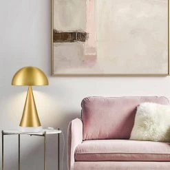 Bebe 20.08 in. Brass/White Table Lamp with Metal Shade by Light Society -Hot Sale Light Society Store brass white light society table lamps ls t510 brs whi 31 1000