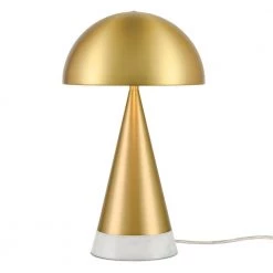 Bebe 20.08 in. Brass/White Table Lamp with Metal Shade by Light Society -Hot Sale Light Society Store brass white light society table lamps ls t510 brs whi 4f 1000