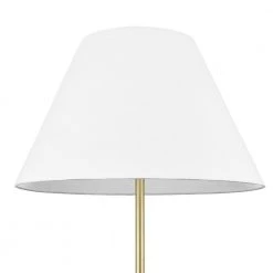 Diya 28.94 in. Brass/White Table Lamp with Fabric Shade by Light Society 15 Diya 28.94 in. Brass/White Table Lamp with Fabric Shade by Light Society -Hot Sale Light Society Store brass white light society table lamps ls t511 brs whi fa 1000