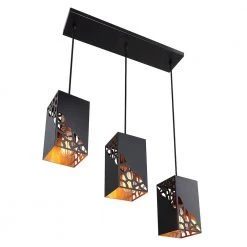 3-Light Bronze Pendant with Rectangular Metal Shades by DSI LIGHTING -Hot Sale Light Society Store bronze dsi lighting chandeliers ds18943 c3 1000
