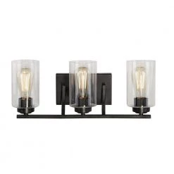 Summer 3-Light Bronze Vanity Light with Clear Glass Shades by DSI LIGHTING 9 Summer 3-Light Bronze Vanity Light with Clear Glass Shades by DSI LIGHTING -Hot Sale Light Society Store bronze dsi lighting vanity lighting ds18949 c3 1000