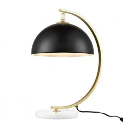 Franco 20.08 in. Brushed Brass/Black Table Lamp with Metal Shade by Light Society