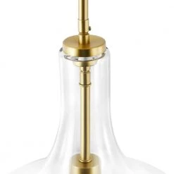 Sienna 1-Light Brushed Brass/Clear Pendant with Glass Shade by Light Society 17 Sienna 1-Light Brushed Brass/Clear Pendant with Glass Shade by Light Society -Hot Sale Light Society Store brushed brass clear light society chandeliers ls c263 bb cl fa 1000