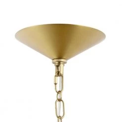 Beau 14 in. 1-Light Brushed Bras Pendant Light with Clear Glass Shade by Light Society -Hot Sale Light Society Store brushed brass clear light society chandeliers ls c319 bb cl 44 1000