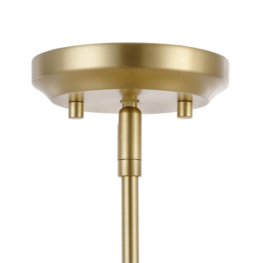 Mila 1-Light Brushed Brass/Clear Pendant with Glass Shade by Light Society 8 Mila 1-Light Brushed Brass/Clear Pendant with Glass Shade by Light Society - Image 6