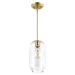 Mila 1-Light Brushed Brass/Clear Pendant with Glass Shade by Light Society 13 Mila 1-Light Brushed Brass/Clear Pendant with Glass Shade by Light Society -Hot Sale Light Society Store brushed brass clear light society chandeliers ls c322 bb cl c3 1000