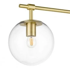 Graciana 58.99 in. Brushed Brass/Clear Floor Lamp with Glass Shade by Light Society -Hot Sale Light Society Store brushed brass clear light society floor lamps ls f437 bb cl 1f 1000