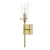 Montreal Brushed Brass Wall Sconce with Clear Glass by Light Society -Hot Sale Light Society Store brushed brass light society wall sconces ls w238 bb cl 64 1000