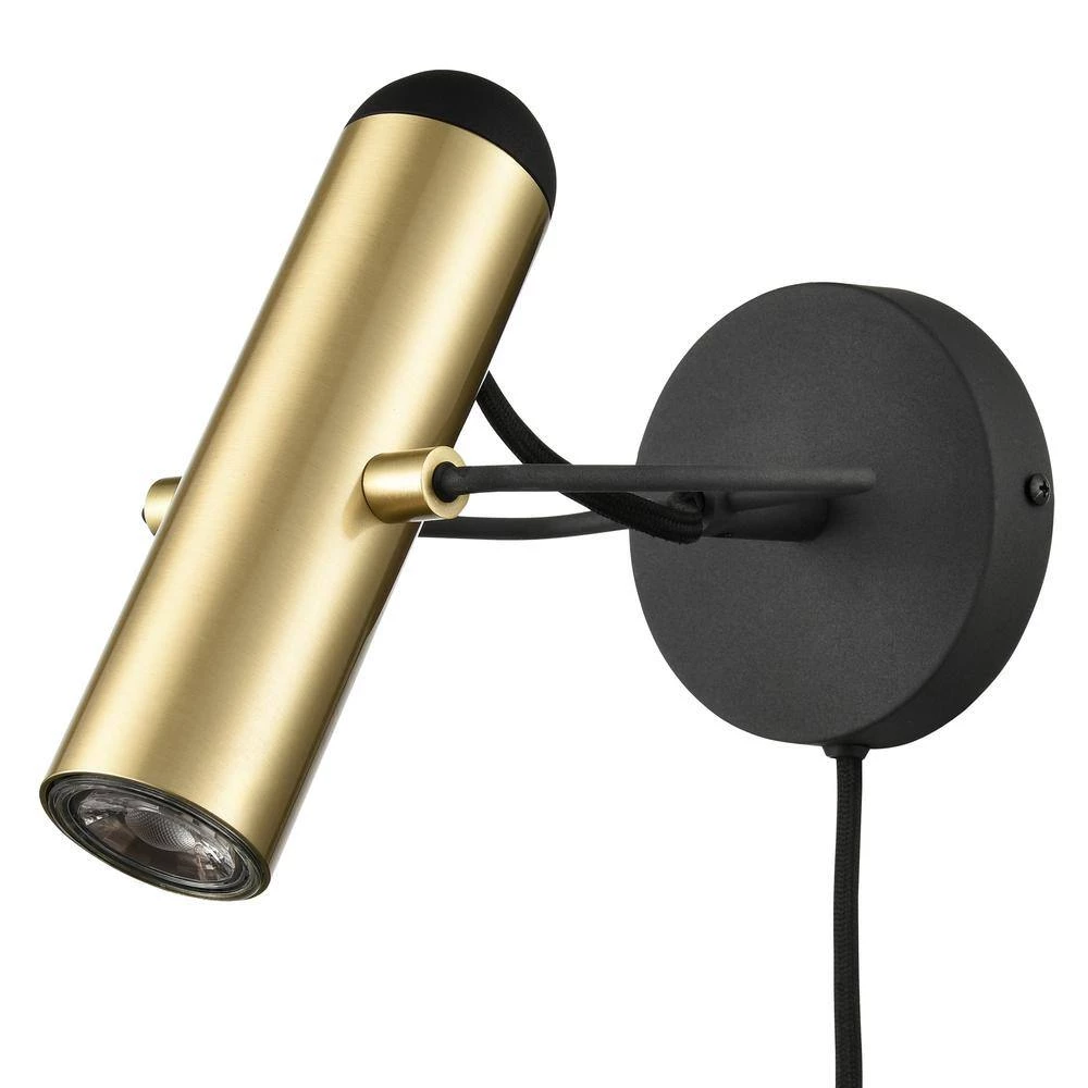 Zea Plug-In Brushed Brass Wall Sconce by Light Society 5 Zea Plug-In Brushed Brass Wall Sconce by Light Society - Image 3