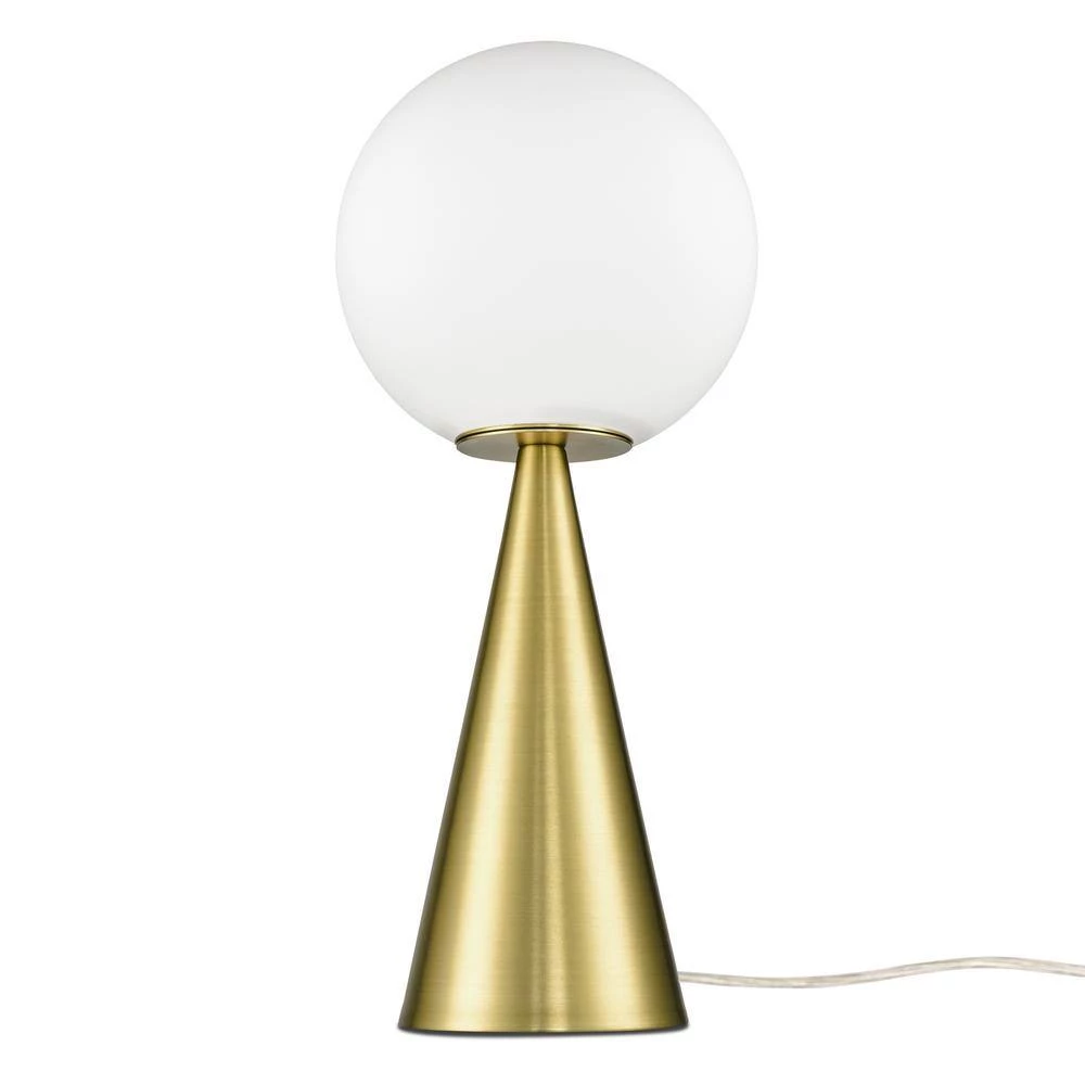 Hugo 17.85 in. Brushed Brass/Opal Table Lamp with Glass Shade by Light Society 6 Hugo 17.85 in. Brushed Brass/Opal Table Lamp with Glass Shade by Light Society - Image 4