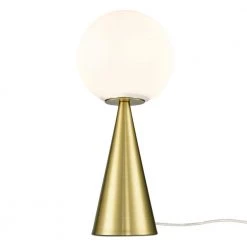 Hugo 17.85 in. Brushed Brass/Opal Table Lamp with Glass Shade by Light Society 12 Hugo 17.85 in. Brushed Brass/Opal Table Lamp with Glass Shade by Light Society -Hot Sale Light Society Store brushed brass opal light society table lamps ls t488 bb op 4f 1000