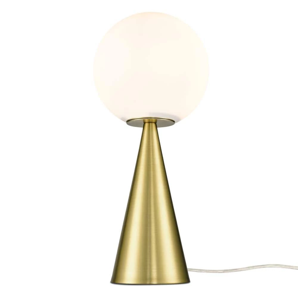 Hugo 17.85 in. Brushed Brass/Opal Table Lamp with Glass Shade by Light Society 5 Hugo 17.85 in. Brushed Brass/Opal Table Lamp with Glass Shade by Light Society - Image 3