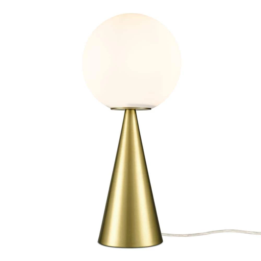 Hugo 17.85 in. Brushed Brass/Opal Table Lamp with Glass Shade by Light Society 3 Hugo 17.85 in. Brushed Brass/Opal Table Lamp with Glass Shade by Light Society