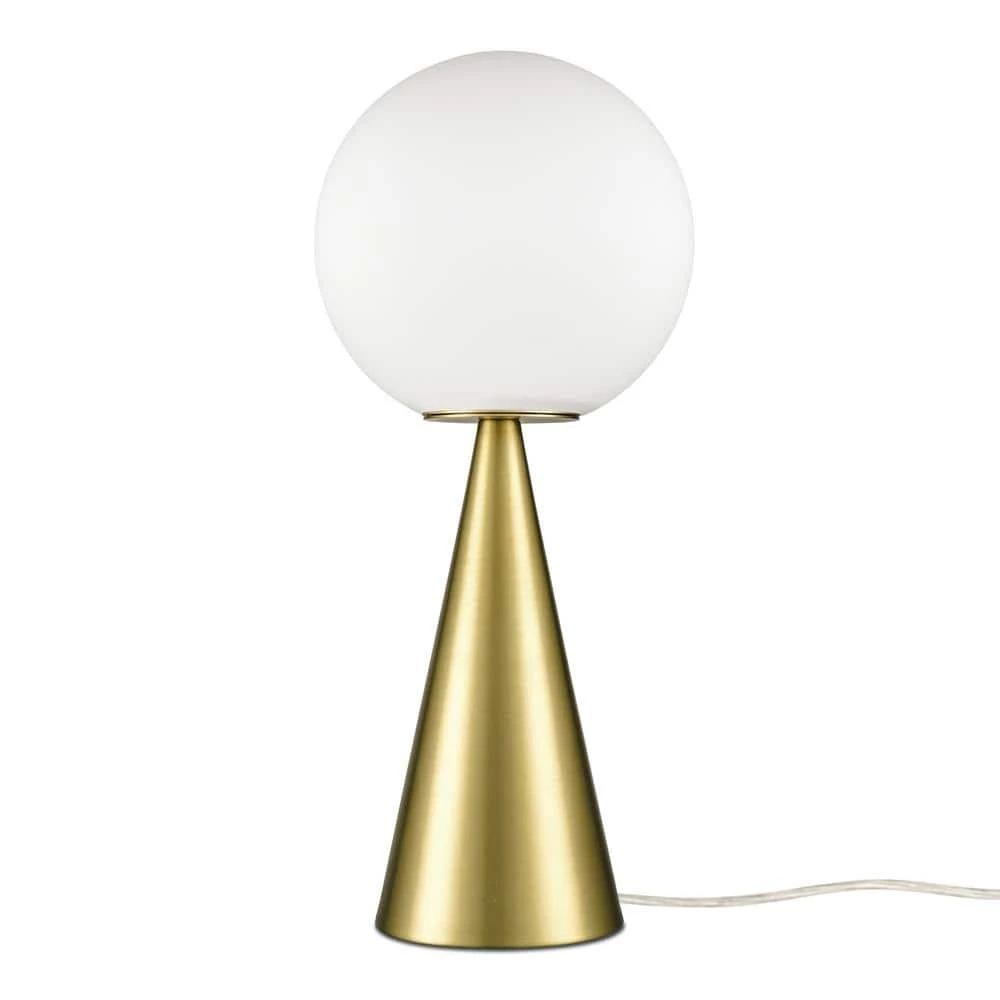 Hugo 17.85 in. Brushed Brass/Opal Table Lamp with Glass Shade by Light Society 4 Hugo 17.85 in. Brushed Brass/Opal Table Lamp with Glass Shade by Light Society - Image 2