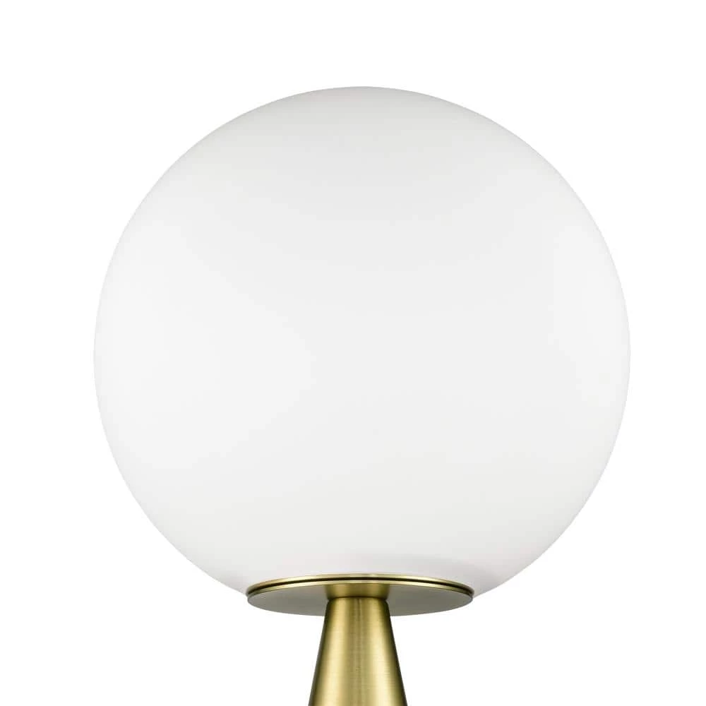 Hugo 17.85 in. Brushed Brass/Opal Table Lamp with Glass Shade by Light Society 8 Hugo 17.85 in. Brushed Brass/Opal Table Lamp with Glass Shade by Light Society - Image 6