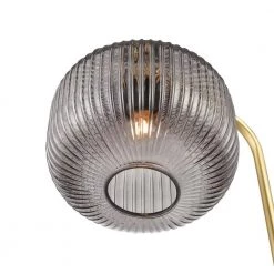 Aveni 61.06 in. Brushed Brass/Smoke Floor Lamp with Glass Shade by Light Society -Hot Sale Light Society Store brushed brass smoke light society floor lamps ls f442 bb smk 44 1000