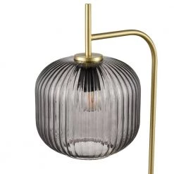 Aveni 22.83 in. Brushed Brass/Smoke Table Lamp with Glass Shade by Light Society -Hot Sale Light Society Store brushed brass smoke light society table lamps ls t441 bb smk 44 1000