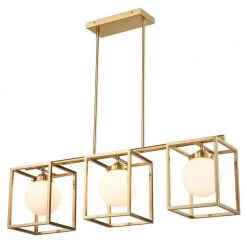 Rafael 3-Light Brushed Brass/White Chandelier by Light Society -Hot Sale Light Society Store brushed brass white light society chandeliers ls c500 bb op 4f 1000