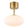 Alby 1-Light Brushed Brass/White Pendant Light by Light Society -Hot Sale Light Society Store brushed brass white light society chandeliers ls c503 brs op 64 1000