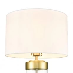 Tess 24.7 in. Brushed Brass/White Table Lamp with Fabric Shade by Light Society -Hot Sale Light Society Store brushed brass white light society table lamps ls t486 bb wh 44 1000