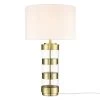 Tess 24.7 in. Brushed Brass/White Table Lamp with Fabric Shade by Light Society -Hot Sale Light Society Store brushed brass white light society table lamps ls t486 bb wh 64 1000