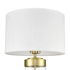 Tess 24.7 in. Brushed Brass/White Table Lamp with Fabric Shade by Light Society -Hot Sale Light Society Store brushed brass white light society table lamps ls t486 bb wh fa 1000