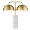 Oulu 22.44 in. Marble Table Lamp with Metal Shades by Light Society -Hot Sale Light Society Store brushed brass white light society table lamps ls t546 mb 64 1000
