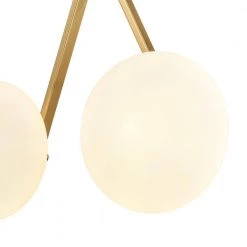 Alby 4.7 in. 2-Light Brushed Brass/White Wall Sconce by Light Society -Hot Sale Light Society Store brushed brass white light society wall sconces ls w504 brs op fa 1000