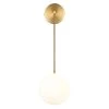 Alby 4.7 in. 1-Light Brushed Brass/White Wall Sconce by Light Society -Hot Sale Light Society Store brushed brass white light society wall sconces ls w505 brs op 64 1000