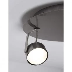 3-Light Brushed Chrome Integrated LED Spot Light by BAZZ -Hot Sale Light Society Store brushed chrome bazz flush mount lights c14181bc 4f 1000