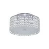 Glam Cobalt 3-Light Brushed Chrome Ceiling Light by BAZZ