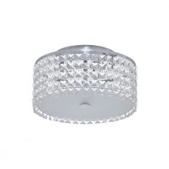 Glam Cobalt 3-Light Brushed Chrome Ceiling Light by BAZZ